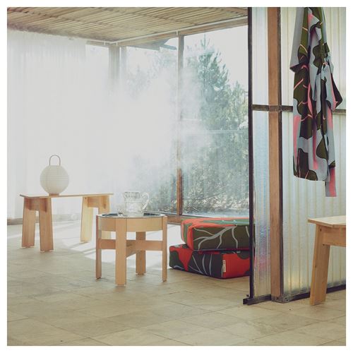 IKEA - BASTUA, bench, birch, 74 cm