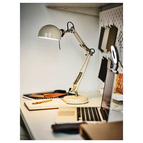 IKEA - FORSA, work lamp, beige