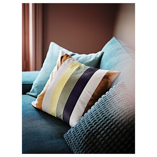 IKEA - VATTENVAN, lace pillow cover, multicolour, 50x50 cm