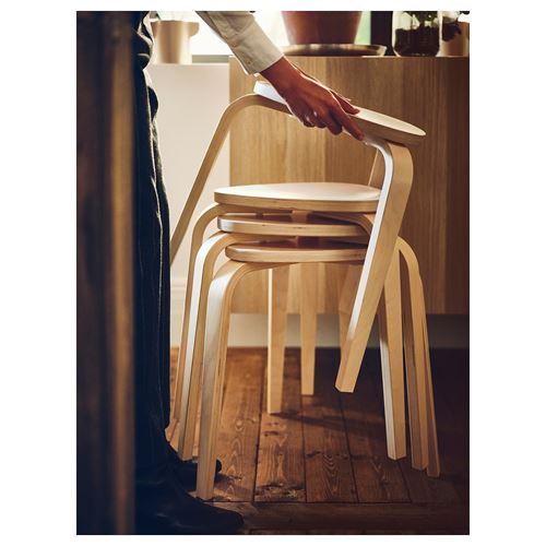 IKEA - KYRRE, wooden stool, birch