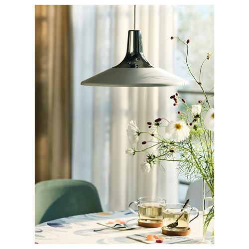 IKEA - FYRTIOFYRA, pendant lamp, chrome effect-white