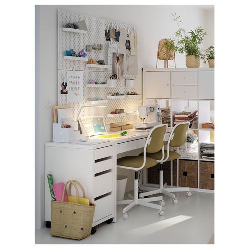 IKEA - MICKE, storage unit, white, 35x75 cm