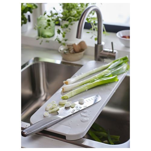 IKEA - LILLHAVET, chopping board, light grey, 48x17 cm