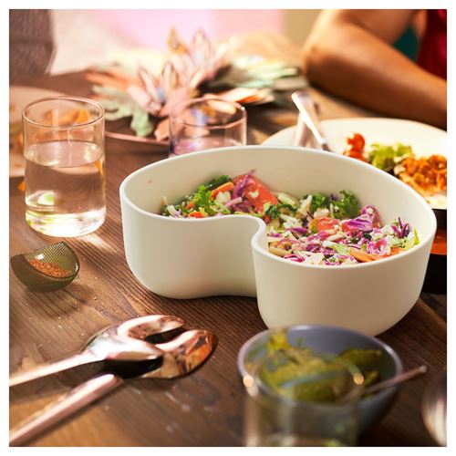 ÖMSESIDIG white 28x24 cm ceramic serving bowl - 30546103 | IKEA