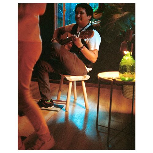 IKEA - ÖMSESIDIG, wooden stool, pine