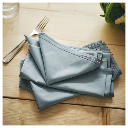 IKEA - MAVINN, kumaş peçete, mavi, 45x45 cm