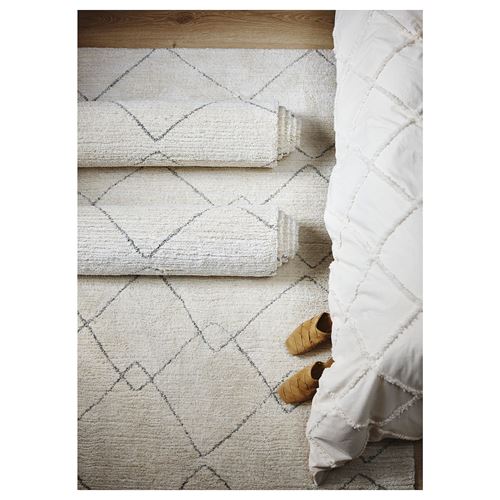 IKEA - TVERSTED, large rug, beige, 133x195 cm