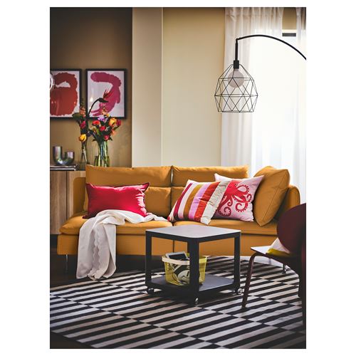 IKEA - BRUNSTA, sarkıt lamba abajur başlığı, siyah, 30 cm