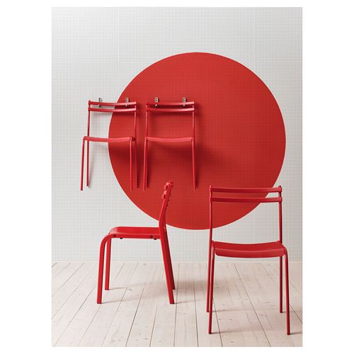 IKEA - GENESÖN, chair, metal-red