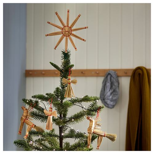 IKEA - VINTERFINT, tree ornament, straw