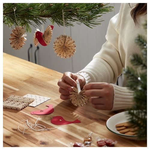 IKEA - VINTERFINT, tree ornament, red