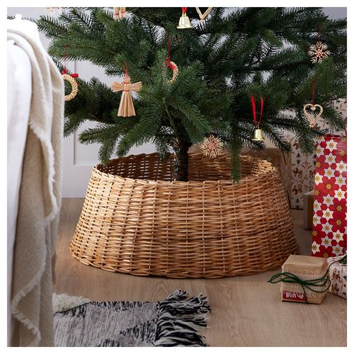 IKEA - VINTERFINT, tree skirt, rattan