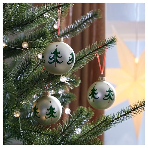 IKEA - VINTERFINT, tree ornament, off white, 8 cm