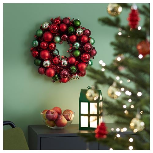 IKEA - VINTERFINT, decoration, red-green, 38 cm