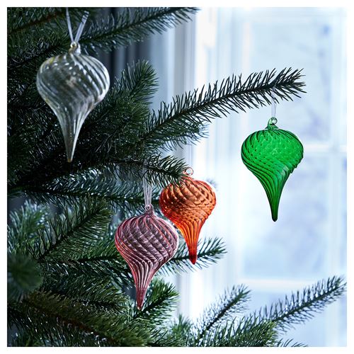 IKEA - VINTERFINT, tree ornament, multicolour, 6 cm