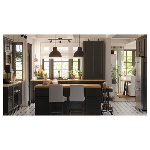 IKEA - RASKOG, servis arabası, siyah, 35x45x77 cm