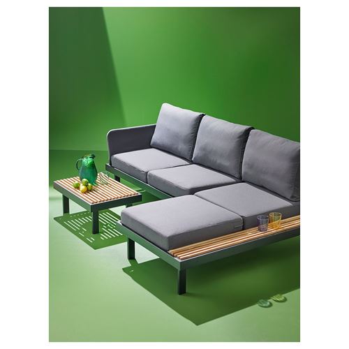IKEA - REVSKAR, garden conversation set, anthracite