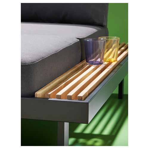 IKEA - REVSKAR, garden conversation set, anthracite