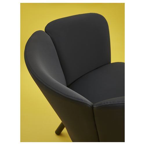 IKEA - HERRAKRA, armchair, skulsta black