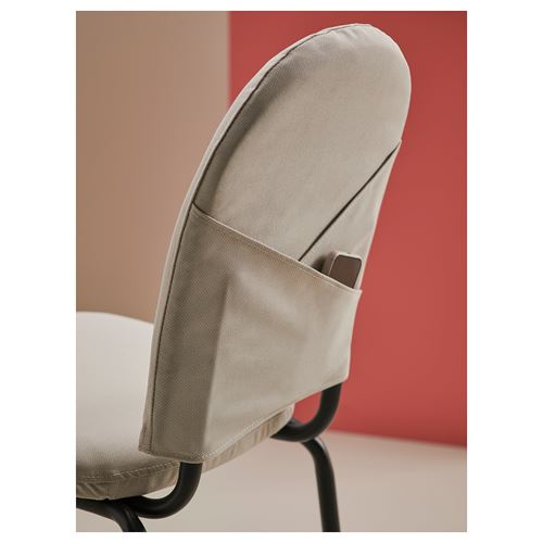 IKEA - EBBALYCKE, upholstered chair, Idekulla beige