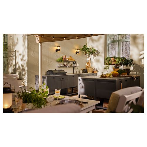 IKEA - BATSKAR, charcoal barbecue, dark grey, 120x60 cm