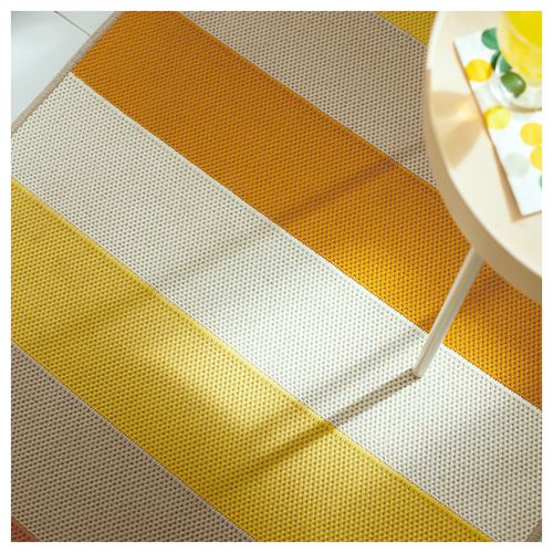 IKEA - BRÖGGAN, runner rug, yellow, 80x200 cm