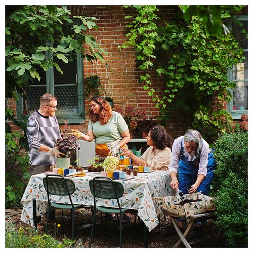 IKEA - DAKSJUS, tablecloth, multicolor-sprout patterned, 145x240 cm