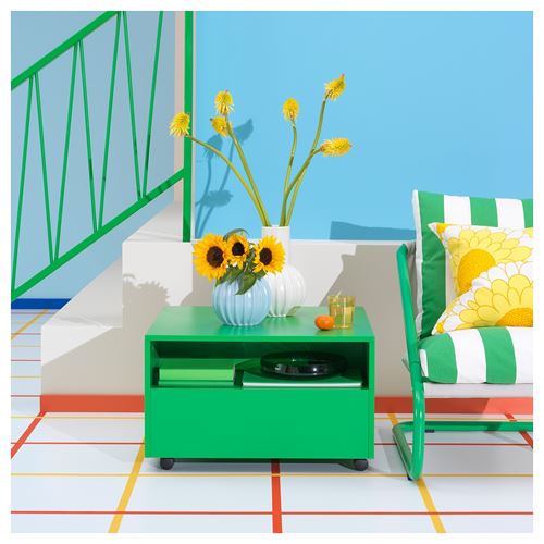 IKEA - GARNANAS, coffee table, green, 65x65 cm