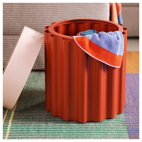 IKEA - TESAMMANS, sehpa, kırmızı-pembe, 37x37 cm