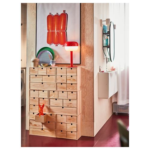 IKEA - BLASVERK, abajur, kırmızı, 36 cm