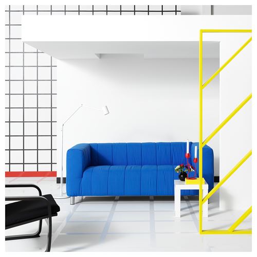 IKEA - KLIPPAN, 2-seat sofa, langban bright blue