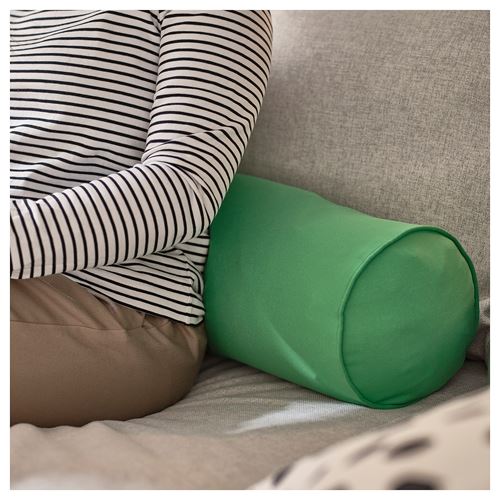 IKEA - BRANNBOLL, gaming bolster, high-gloss green, 18x110 cm