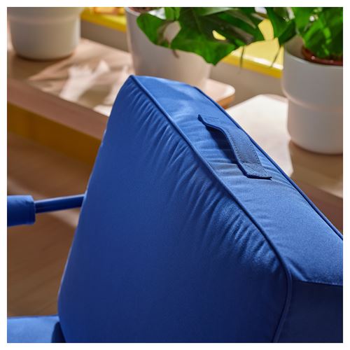 IKEA - BRANNBOLL, recliner, knisa bright blue