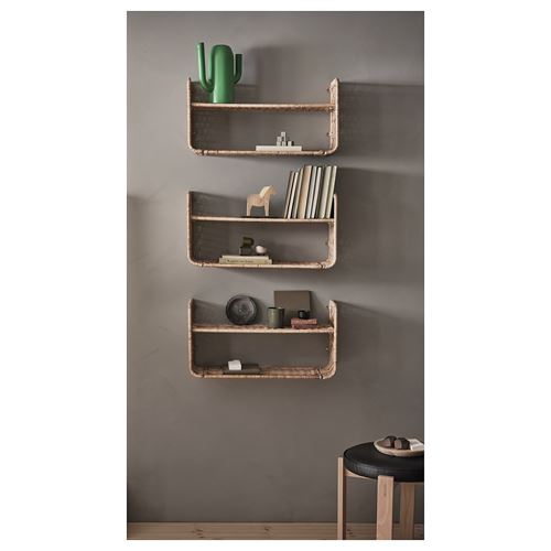 IKEA - FRYKSAS, wall shelf, rattan, 60x20 cm