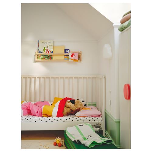 IKEA - GRÖNFINK, quilt cover/pillowcase for cot, multicolour, 110x125/35x55 cm