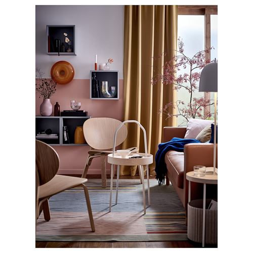 IKEA - MAJGULL, blackout curtain, 1 pair, yellow-beige, 145x300 cm