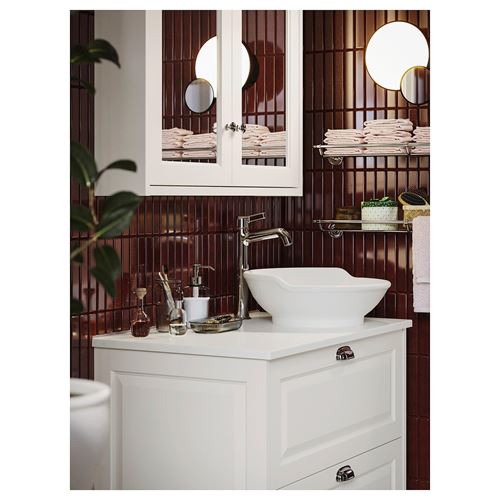 IKEA - BROFJARDEN, bathroom shelf, chrome effect, 60x6 cm