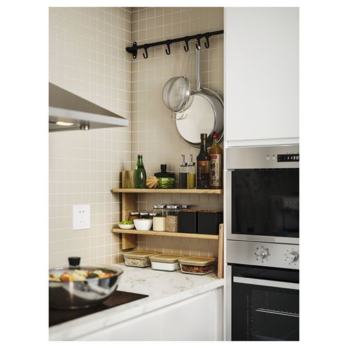 IKEA - KLAVRESTRÖM, duvar rafı, meşe, 60x20 cm