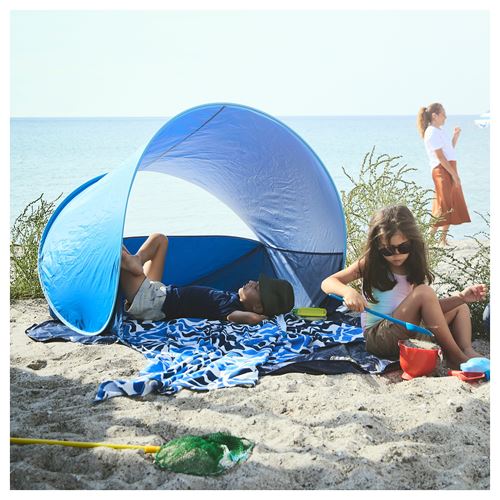 IKEA - GULYXNE, plaj havlusu, mavi, 100x180 cm