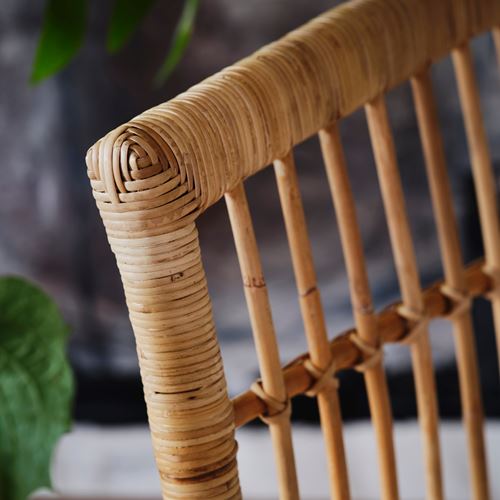 IKEA - STOCKHOLM 2025, rattan koltuk, djurmo gri-beyaz
