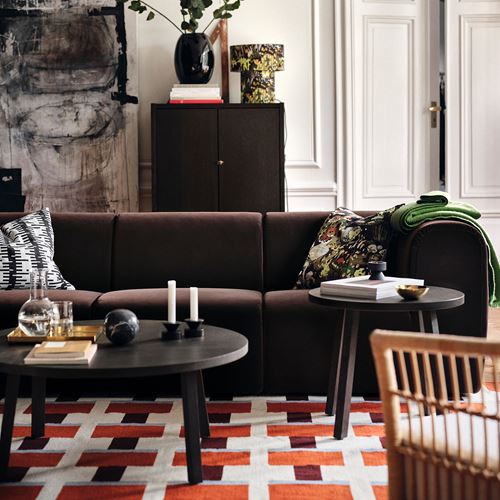 IKEA - STOCKHOLM 2025, orta sehpa, meşe kaplama-koyu kahve
