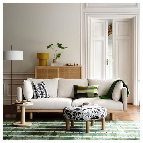 IKEA - STOCKHOLM 2025, puf, siyah-beyaz