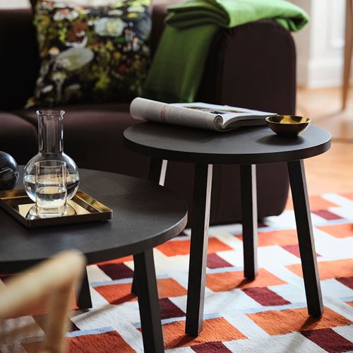 IKEA - STOCKHOLM 2025, orta sehpa, meşe kaplama-koyu kahve