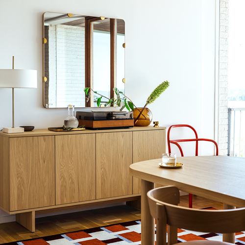 IKEA - STOCKHOLM 2025, konsol, meşe kaplama, 161x42x83 cm