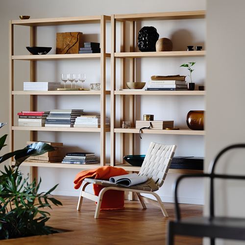 IKEA - STOCKHOLM 2025, tekli koltuk, huş kaplama