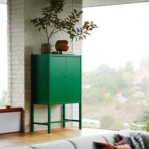 IKEA - STOCKHOLM 2025, kapaklı dolap, yeşil, 80x40x126 cm