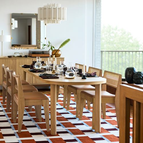 IKEA - STOCKHOLM 2025, döşemeli ahşap sandalye, meşe-rattan