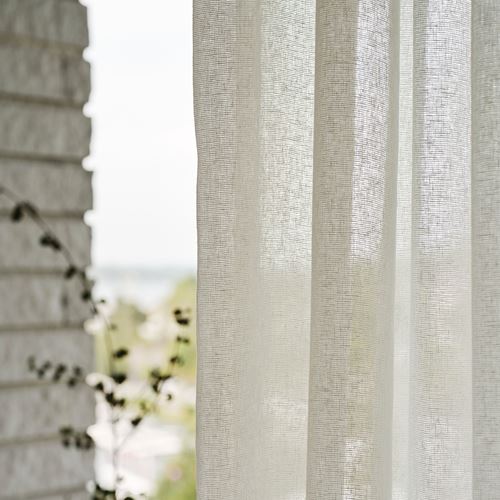 IKEA - STOCKHOLM 2025, tül perde, kırık beyaz, 300x300 cm