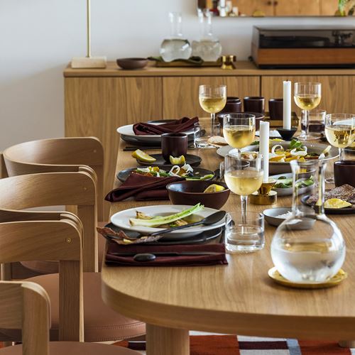 IKEA - STOCKHOLM 2025, seramik kase seti, kahverengi, 15 cm