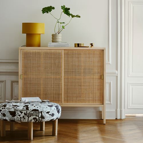 IKEA - STOCKHOLM 2025, puf, siyah-beyaz